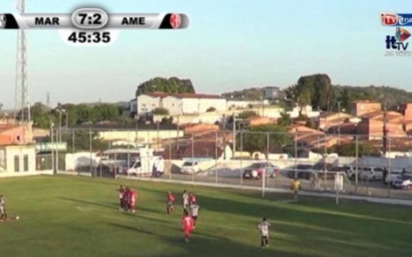 Maruinense goleia por 7 a 2 o América e conquista primeira vitória