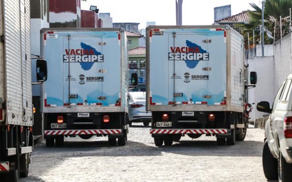 Sergipe recebe mais 21.600 doses de vacina contra a Covid-19